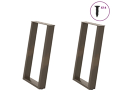 Dining Table Leg, Dining Table Legs Vidaxl Marrom Aço (60 X (72-73) Cm)