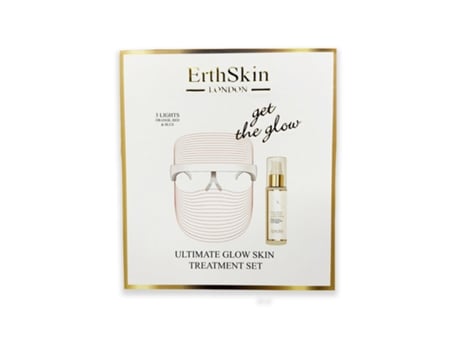 Conjunto de Brilho Ulitmate Máscara de 3 Led Soro Ha ERTH SKIN LONDON