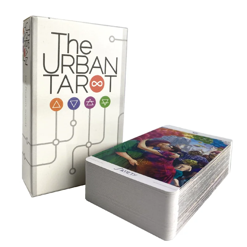 Tabuleiro De Jogo De Adivinhação Com 78 Cartas Do Tarot Urbano (versão Em Inglês)