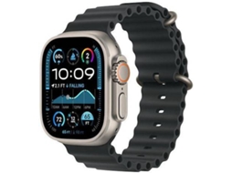 Bracelete APPLE Watch 49mm Black Ocean Band - Natural Titanium Finish