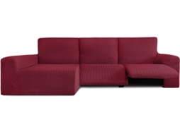 Capa de Chaise Longue Relax Esquerda EYSA Premium Jaz Tecido Multielástico (360 x 180 x 120 cm - Poliéster e Algodão - Burdeos)