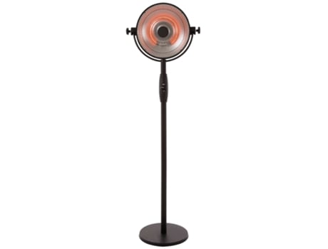 Sunred Aquecedor pedestal Retro Sphere 2100 W halogéneo preto RSS16