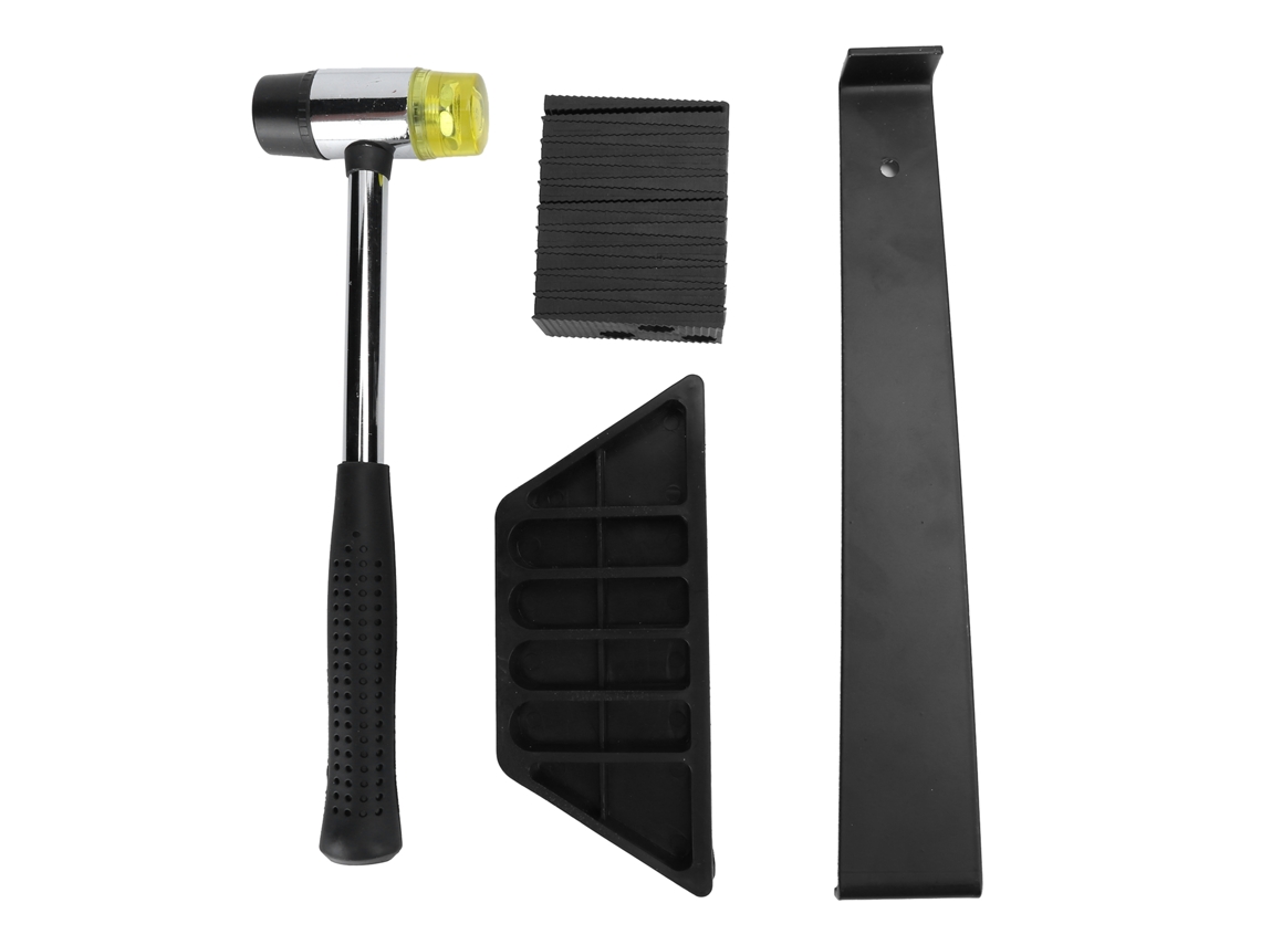 Kit de instalação de piso laminado de madeira atualizado com 20 espaçadores.