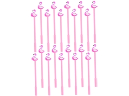 Conjunto De 20 Canetas Em Gel Plafope Com Estampa Flamingo, Ponta