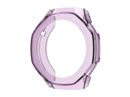 Capa Para Huawei Watch Gt5 Pro 46mm Com Proteção Lateral, Em Tpu Macio E Flexível. Roxo Hexinyigjly