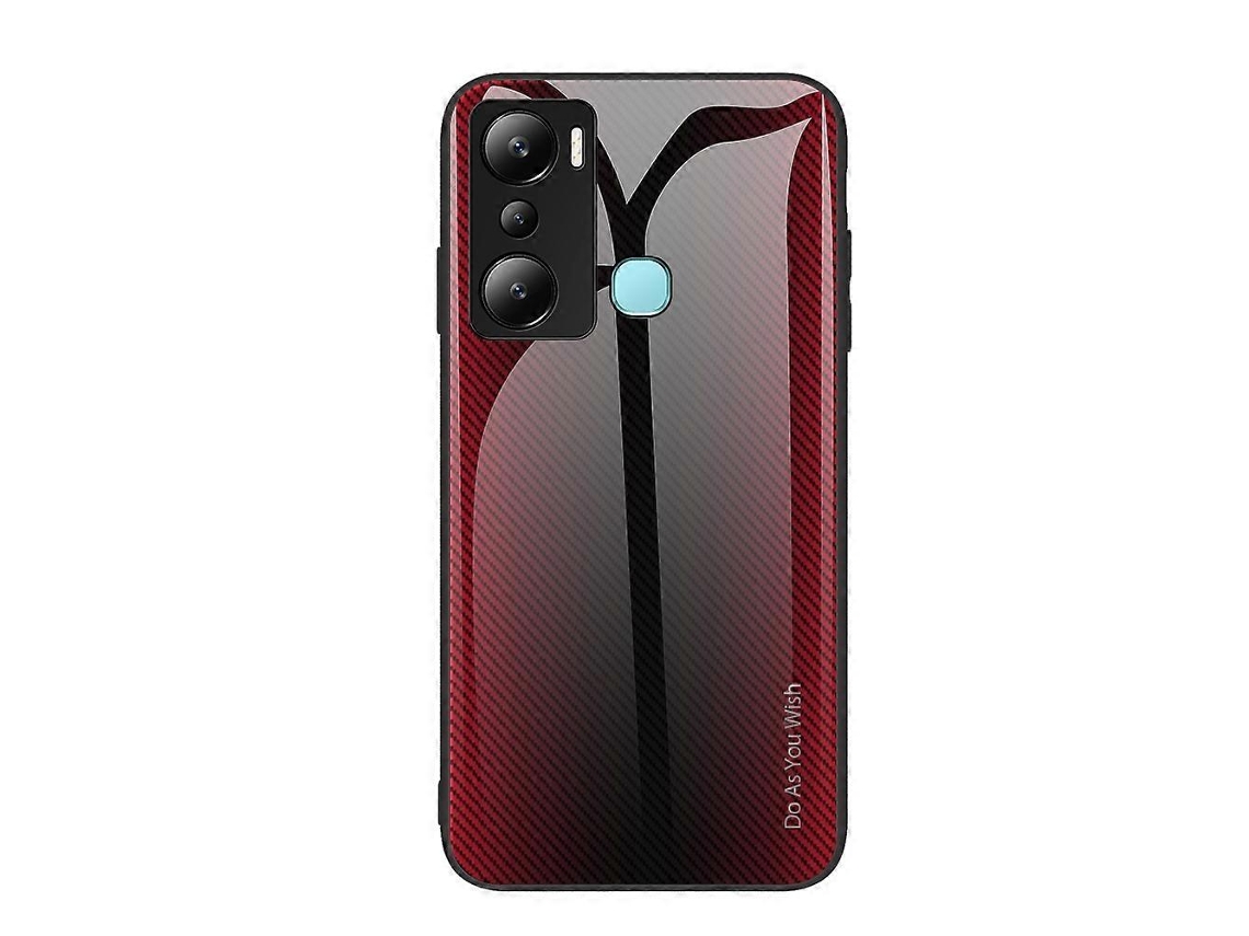 Capa De Celular Em Tpu Com Textura Gradiente E Vidro.