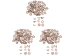 Conjunto de 300 peças de artesanato para decoração de casamento, trajes de madeira, arranjos de mesa para casamento, formas de madeira (não decorativas).