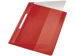 Pasta LEITZ Exquisit Largura Extra Din A4 Pvc Vermelho
