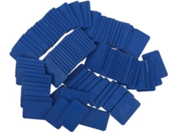 Cunhas De Nivelamento Mikikit Em Plástico Azul, 100 Peças, Cunhas Planas Versáteis Para Reduzir O Ruído De Vibração Em