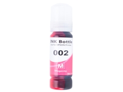 Impressora jato de tinta vermelha com tinta corante, bem lacrada, armazenamento conveniente, sem necessidade de tomada.