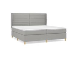 Box Spring Bed, Box Spring Beds Vidaxl Cinzeto Tecido (200 X 200 Cm)
