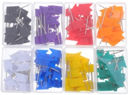 Conjunto De 160 Alfinetes Para Mapas E Quadros Cortiça, Reutilizáveis E Que Não Danificam As Paredes, Ideais Para