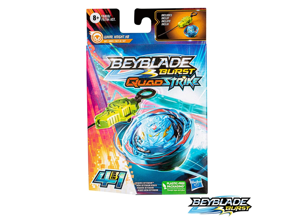 Beyblade Burst Quad Strike Whirl Knight K8 HASBRO (Idade Mínima: 8 anos)