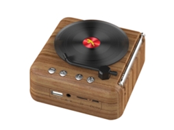 Altifalante Bluetooth LAXISCREED Toque de Vinil Retro