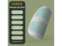 Massageador Elétrico para os Pés com Funções de Aquecimento, Pressão e Rotação. MDUG (verde)