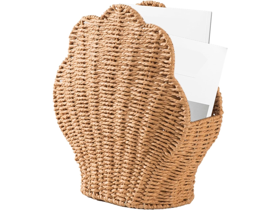 Cestos Organizadores Dobráveis Com Design De Conchas Trançadas Para Prateleiras | Cestos Para Brinqu Gokoco