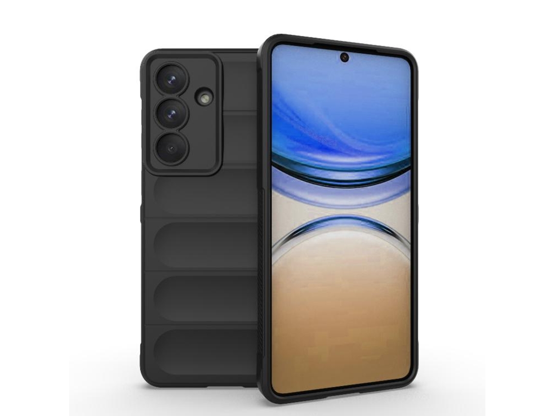 Capa Halinuia Para Samsung Galaxy S26 5g Magic Shield Tpu Flanela Preta (proteção Integral, Interior Em Flanela)