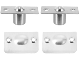 Toyvian Conjunto De 4-fechos Bola Premium Em Aço Inoxidável Para Portas Armário, Com Fechamento Seguro E Resistente À