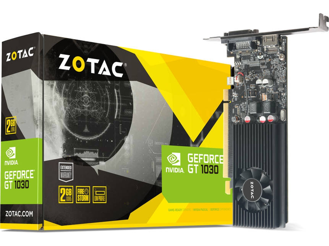 Placa Gráfica ZOTAC GeForce GT 1030 (NVIDIA - 2 GB DDR5)