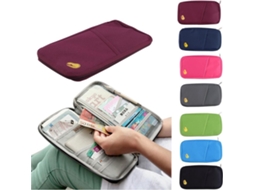 Organizador De Documentos Para Viagem, Mala, Carteira De Viagem, Vermelho Escuro, Material Resistente