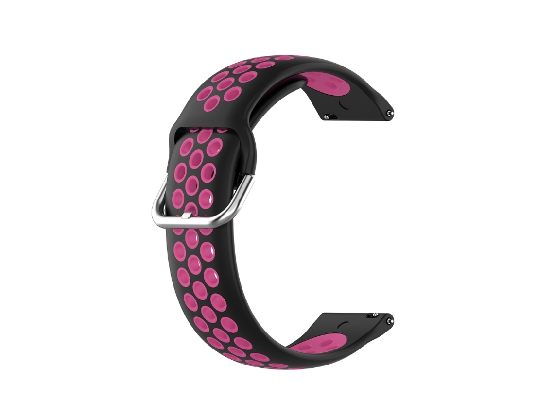 Bracelete para Samsung Galaxy Watch 4 Classic Silicone Duas Cores Black Rose Red XIAOMOYU (46mm)