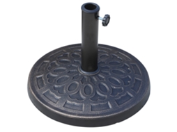 Base DECORALAR TECH de resina 12kg, postes 38/48mm, Ø44x34cm, bronze
