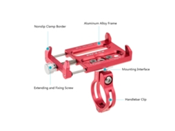 Suporte Para Celular De Bicicleta Em Liga De Alumínio Gub Para Telefones 3.5"-6.2" Bike Mountain Road Mtb