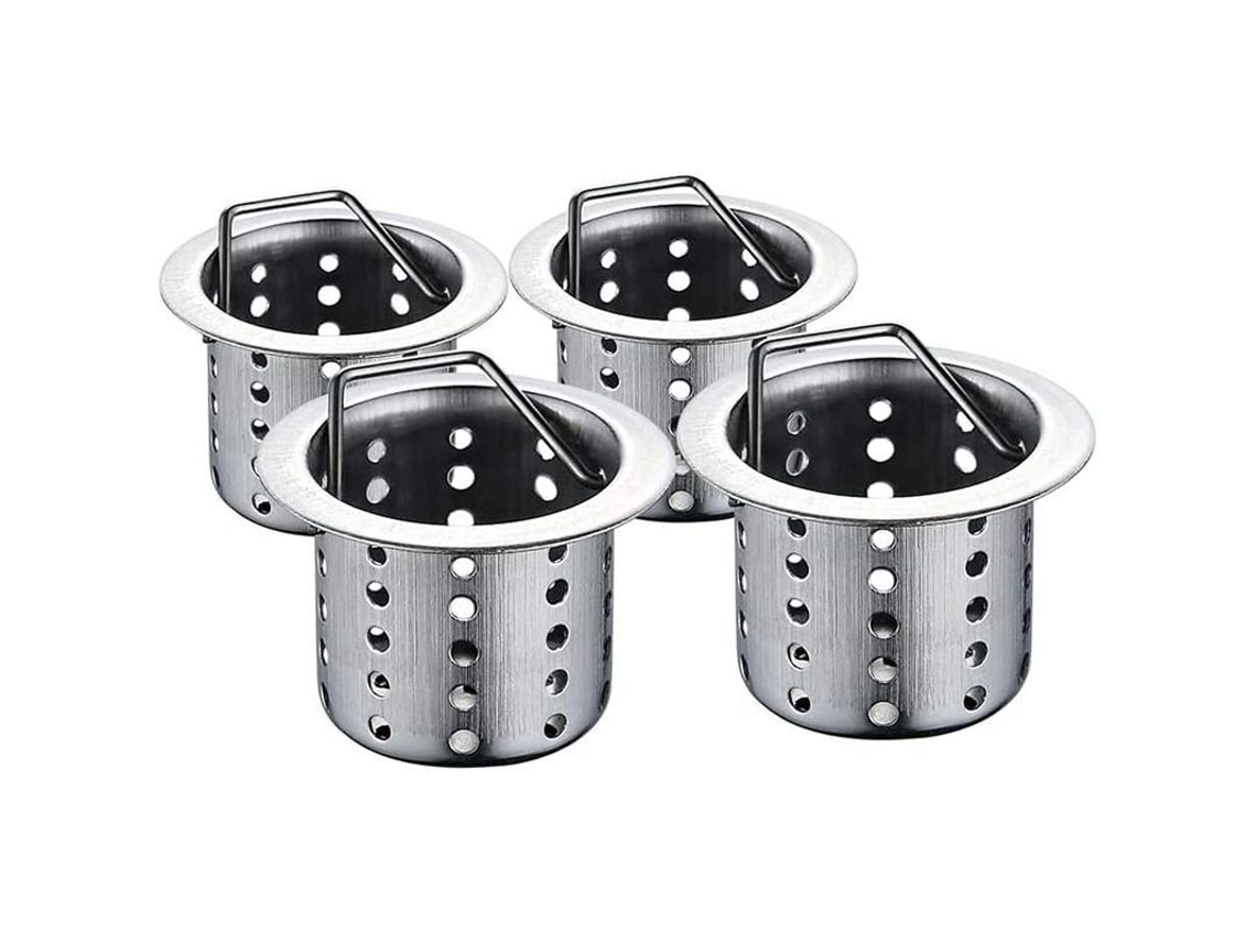 2026 colador de Fregadero de Acero Inoxidable Sus 304, Universal, 80mm, 2 Piezas, Antiobstrucción