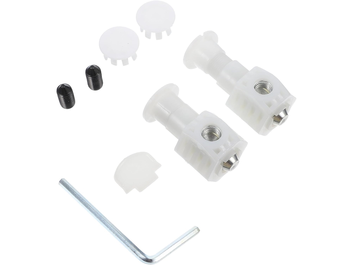 Kit De Fixação Para Vaso Sanitário Suspenso Com Nylon Reforçado E Parafusos Laterais De Ferro.