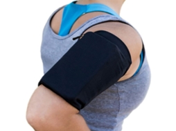 Braçadeira De Corrida Preta - Suporte Para Celular Respirável E À Prova D'água Para Esportes Ao Ar Livre, Compatível Com A Maioria Dos Smartphones M