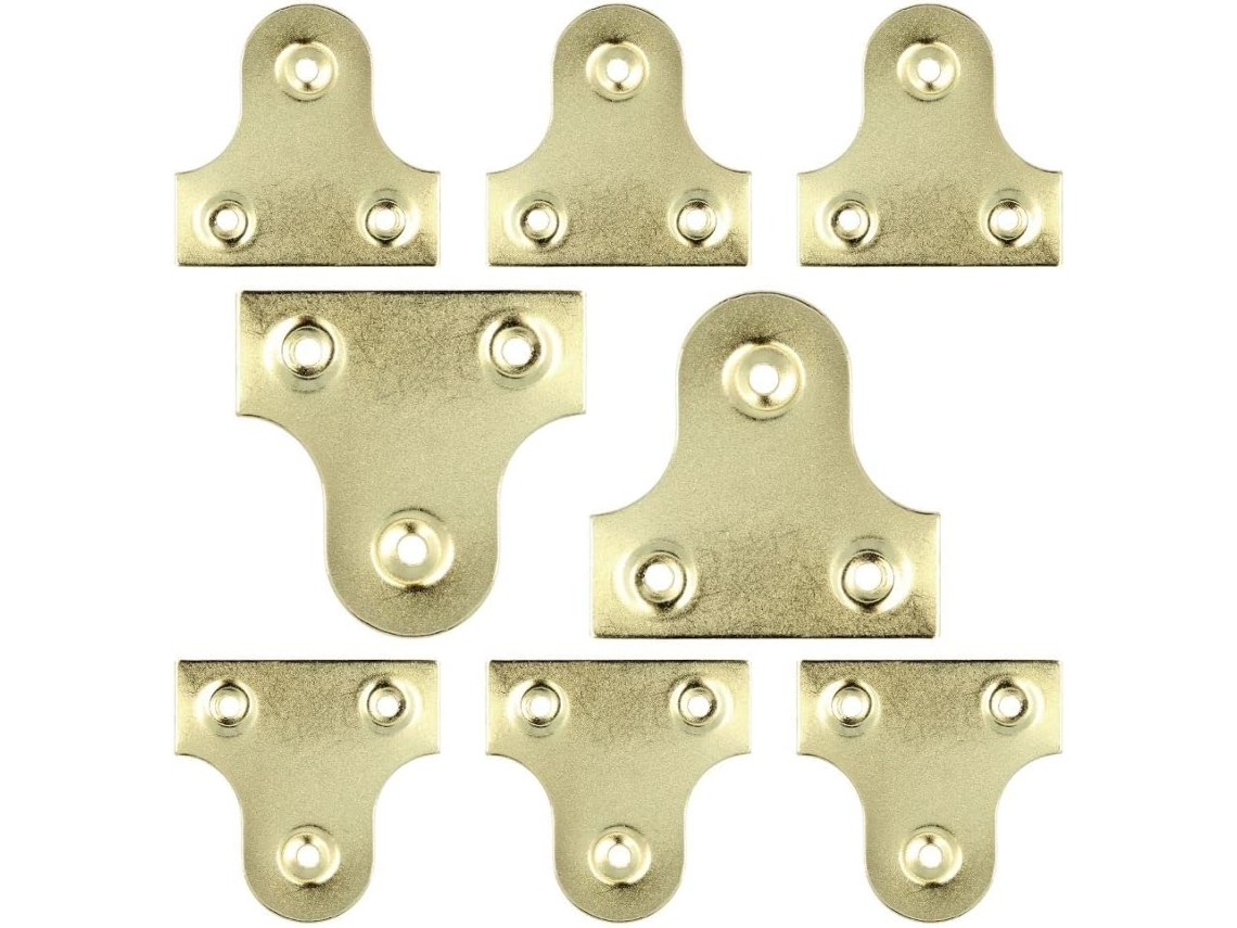 Placas De Latão Para Pendurar Quadros, 19 Mm, Lisas, Molduras Vidro Espelhado, Suporte Fixação Seguro Pacote Com 10 Unidades. -aquaforge