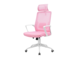 Cadeira Gaming Ergonómica MARS GAMING Mgc-Ergolite Malha Respirável Apoio de Cabeça e Apoio Lombar Aço Rosa