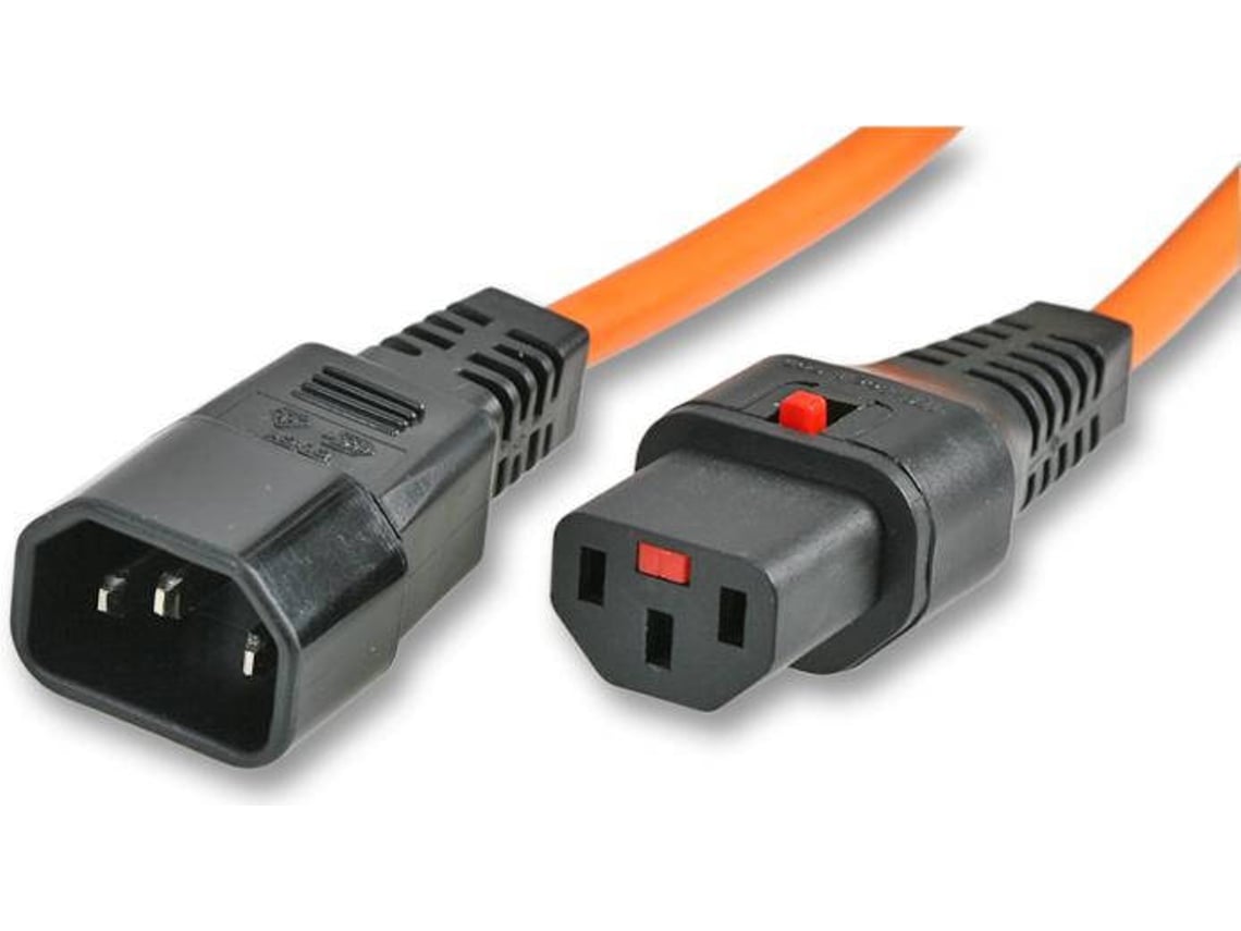Cabo de Alimentação MICROCONNECT (C13 - C14 - 1 m - Laranja)