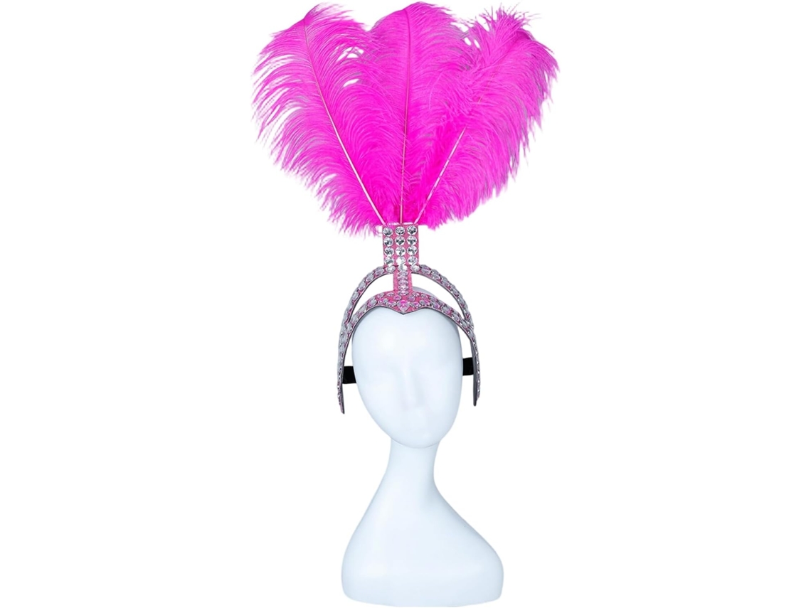 Tiara Brilhante com Penas e Strass Estilo Anos 20 SFUSHOS