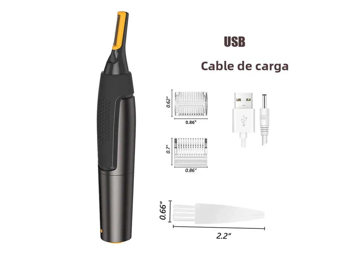 Aparador Elétrico Ultrafino, Preciso e Portátil de Pelos do Nariz e Das Orelhas À Prova D'água, Seguro e Higiênico. MDUG