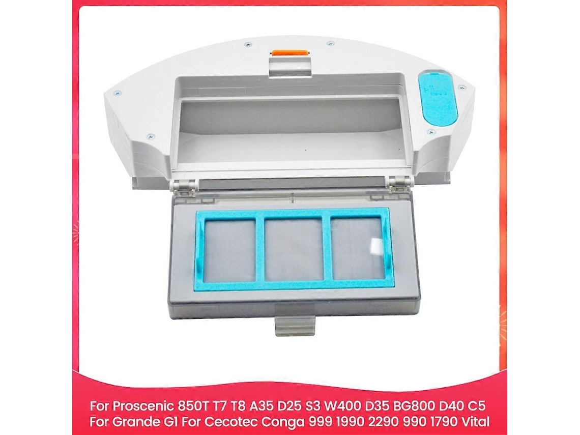 Caixa De Pó Com Filtro Para Aspirador De Pó 850t T7 T8 S3 C5/ Grande G1/ 999 1990 2290 990 1790 Acessório A
