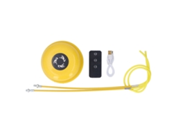 Ats máquina Inteligente de Saltar Cuerda Automática Recargable Con Conteo Música para Adultos Niños Amarillo