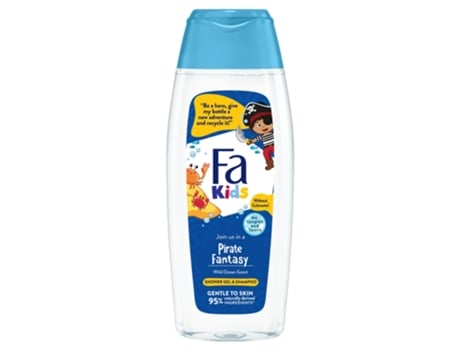Sabonete líquido para cabelo e corpo infantil 2 em 1 Pirate Adventure Ocean Scent, 400ml