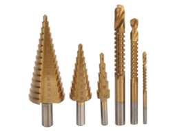 Conjunto 6 Brocas Escadas Aço Metal Madeira