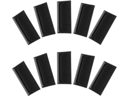 Clipes de fixação ajustáveis Luxshiny para divisórias de mesa, suportes para divisórias de vidro, base de plástico Preta, 10 peças.