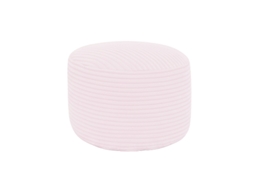 Apoio De Pés Com Capa Amovível Em Veludo Canelado 55x30 Cm Rosa