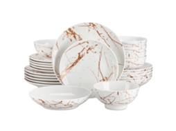 Conjunto De Louças, Design Elegante, Serviço Completo De Louças, Branco
