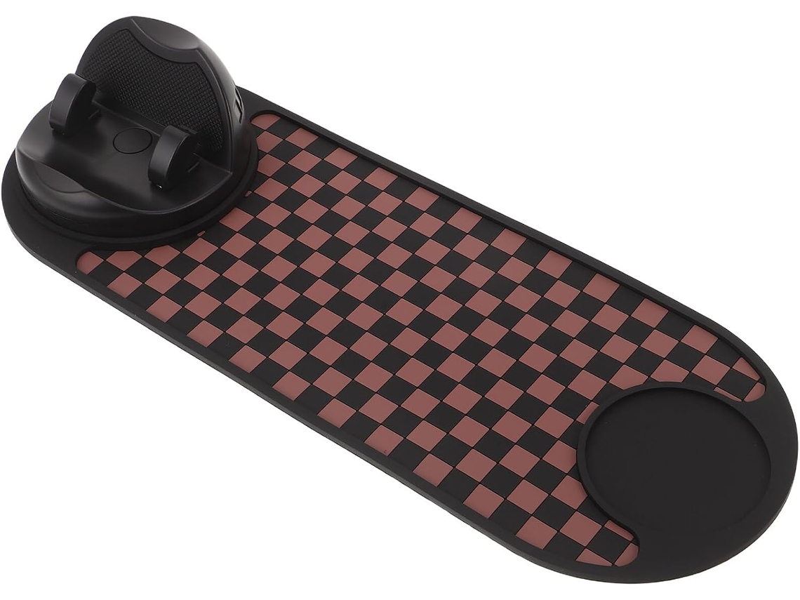 Tapete antiderrapante para painel de carro, 33 x 12 x 5,3 cm, com suporte.
