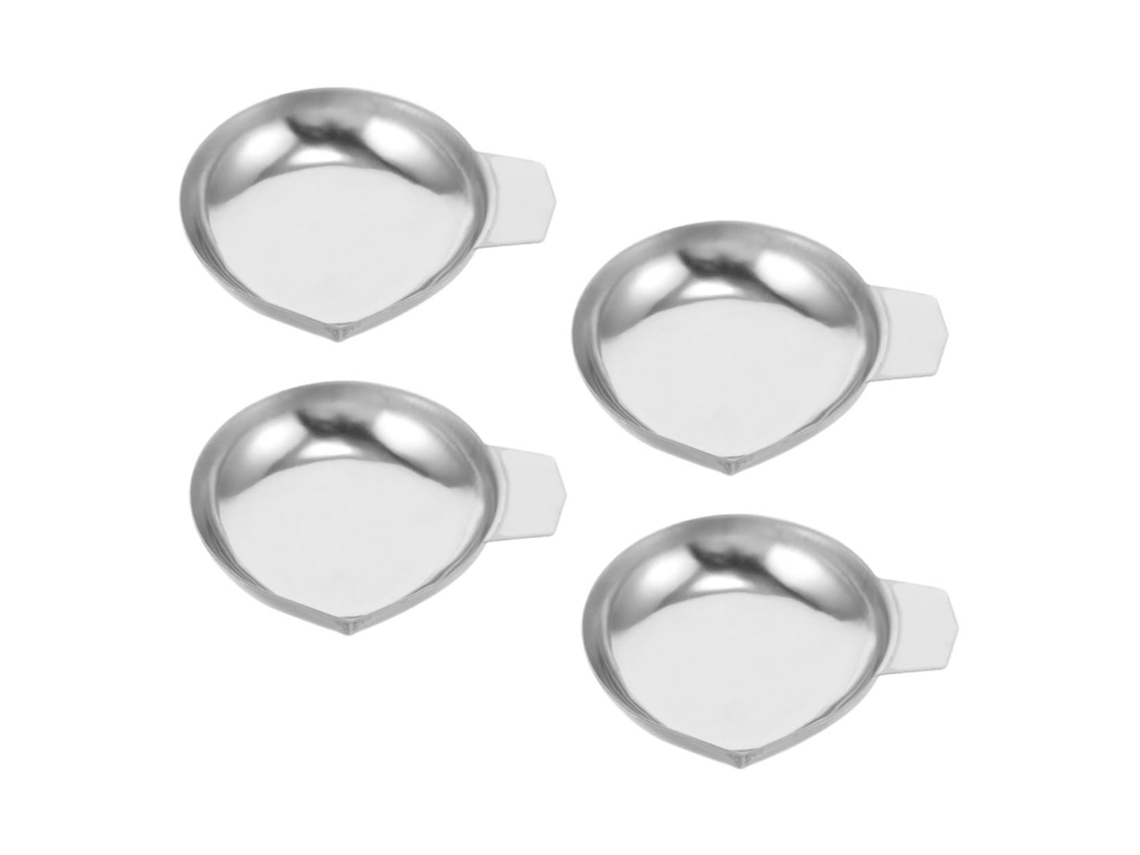 Conjunto De 4 Peças Para Pesagem De Pedras Preciosas, Bandeja Pequena De Aço Inoxidável Para Pesar P Gokoco