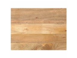 Vidaxl Tampo De Mesa Retangular 90x60x3,8 Cm Mangueira Maciça