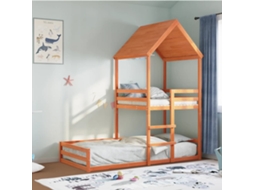 Vidaxl Beliche com Telhado 80x200 Cm Pinho Maciço Castanho mel