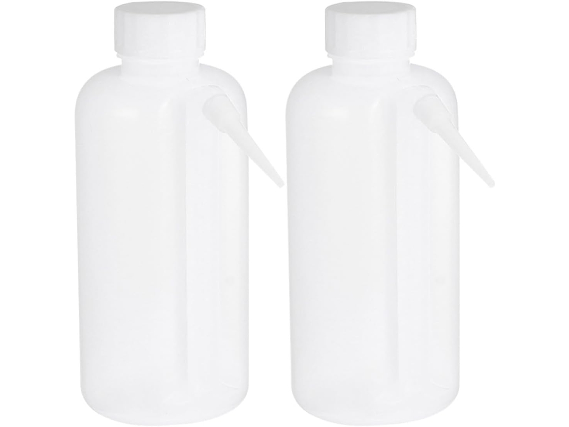 Frasco De Plástico Flexível De 500ml Para Lavagem, Com Bico.