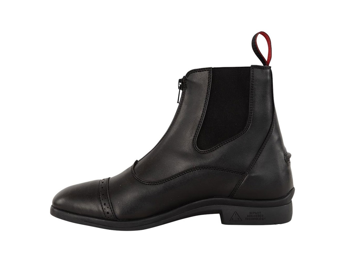 Botas Equitação Jodphur Waco Front Zip Vegan Leather Preto Eu 38Premiere