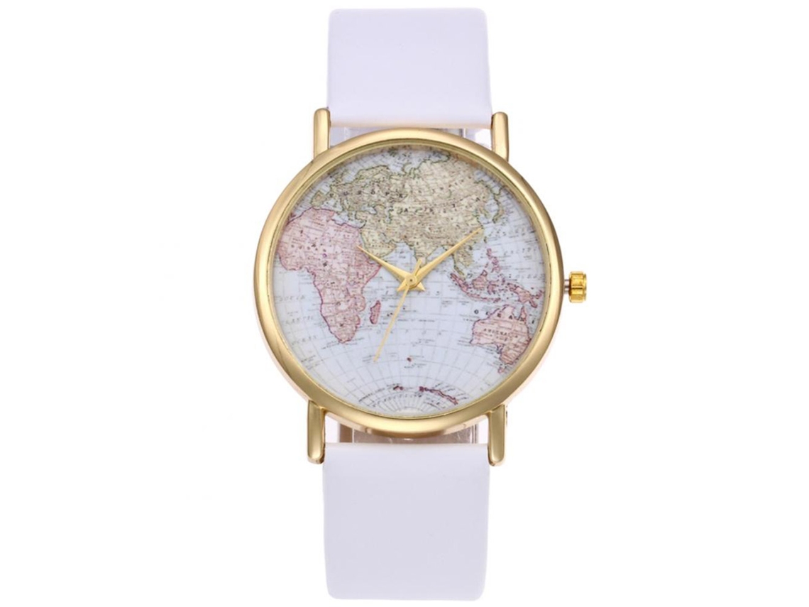 Reloj De Pulsera Unisex Zhoulianfa Con Cinturón Colorido Y Dial Dorado Blanco