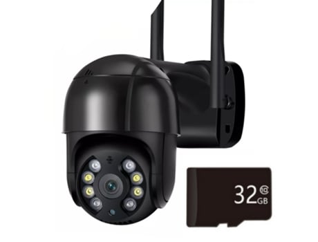 Câmara Rotativa Preto Wifi +HISEEU